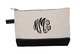 Personalized Black Trimmed Cosmetic Bag Image 2 of 3